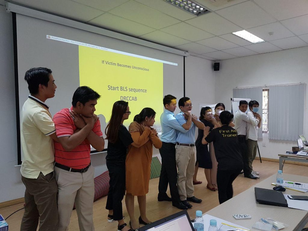 First Aid Training For Sanofi Cambodia